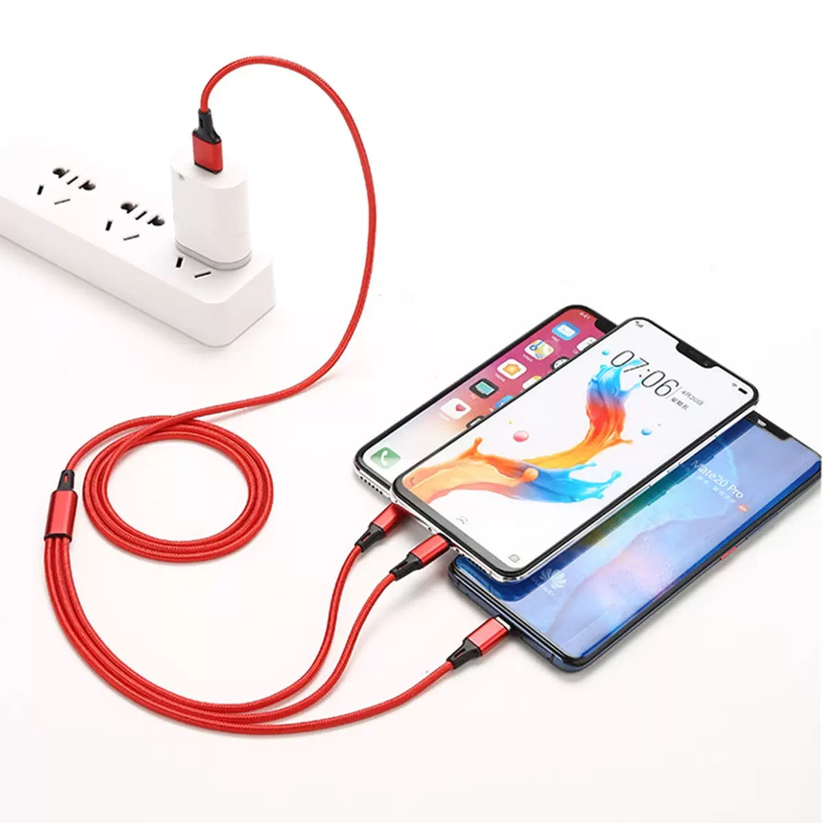 3-in-1 Compact Charging Cable Iphone & Lightning & USB-C | Custom Logo