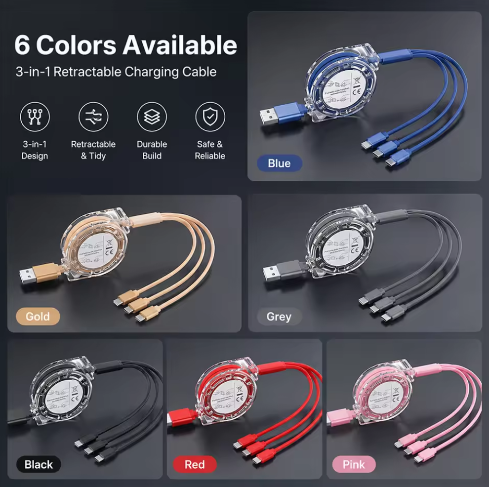 Custom 3 in 1 Charging Cable
