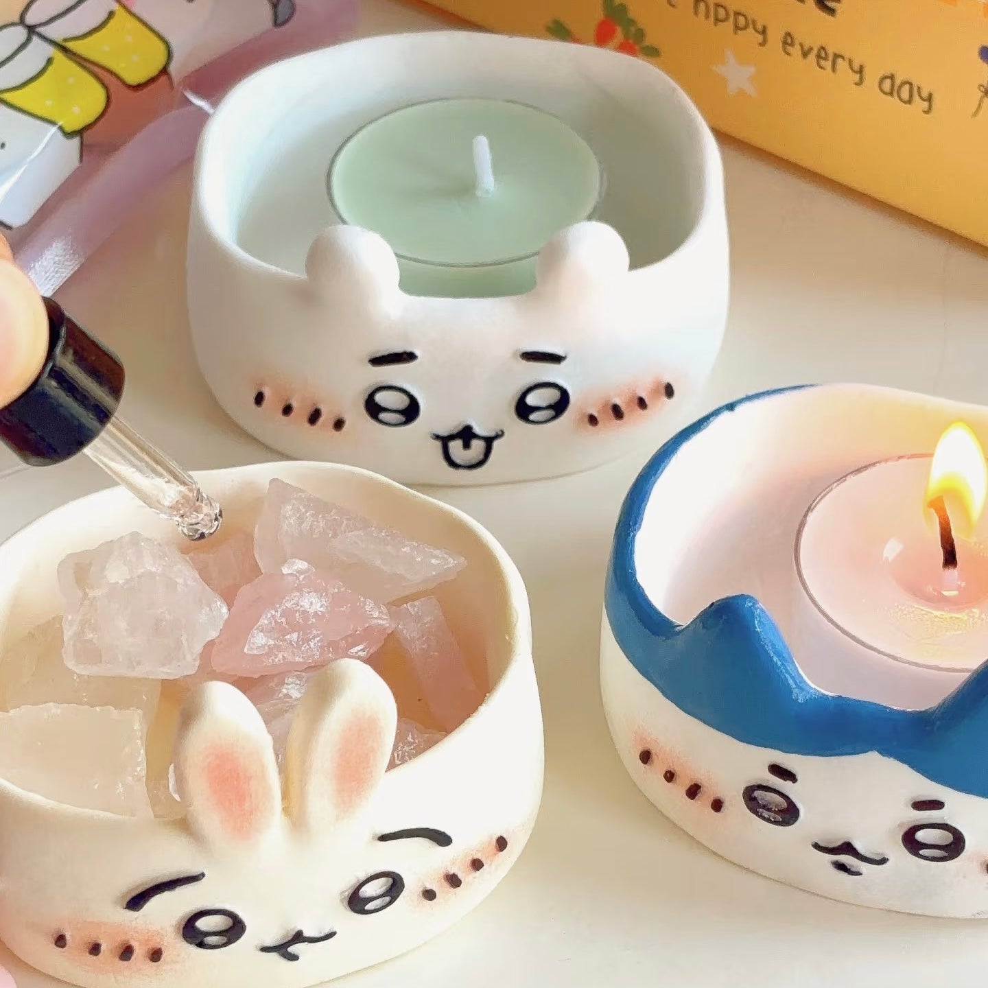 Cute Wax Melts Cartoon Scented Candle Gift