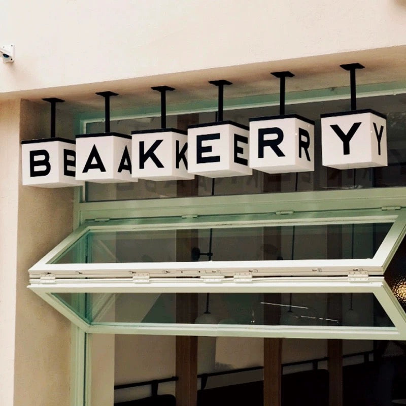 Custom Hanging Business Light Box