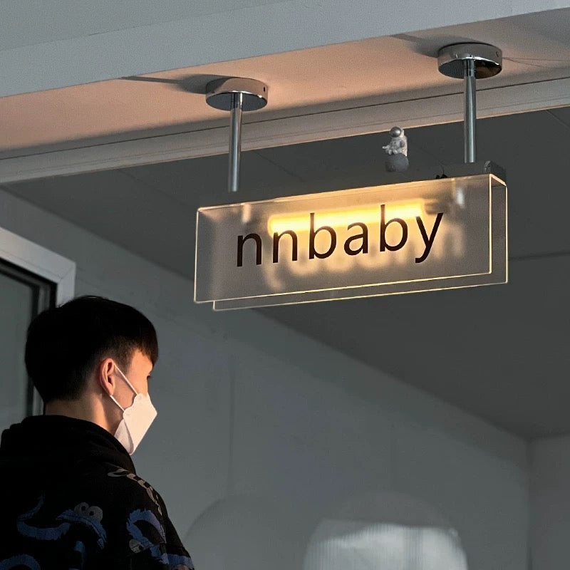 Custom Hanging Business Light Box