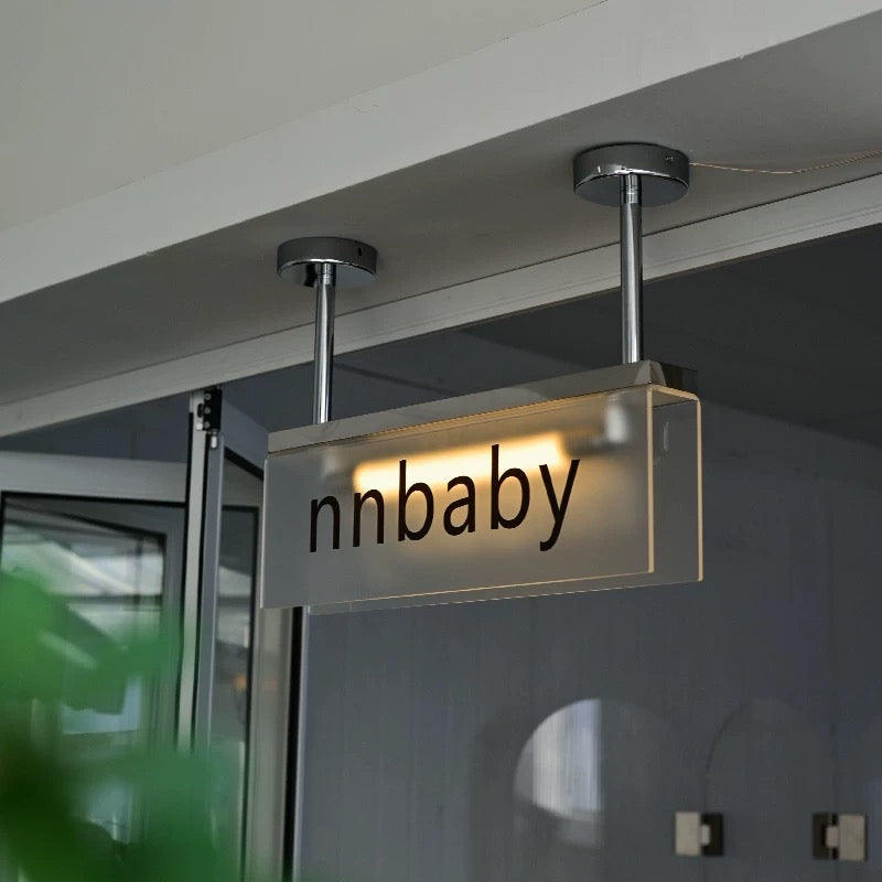 Custom Hanging Business Light Box