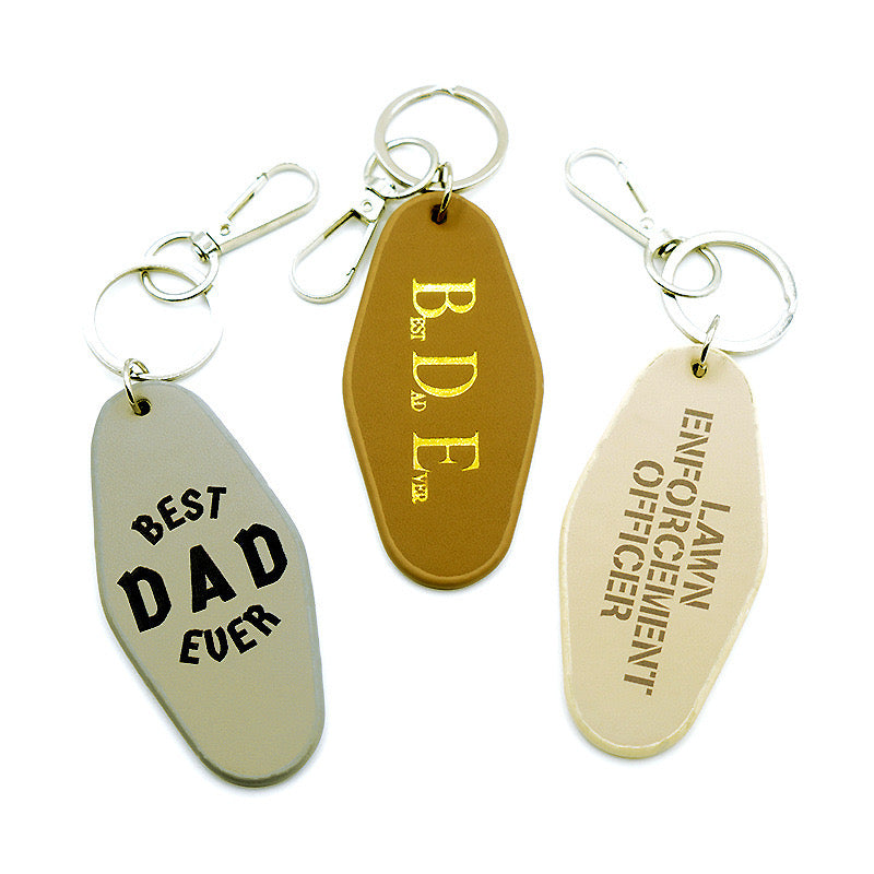 Pu Keychains Personalised Logo Top Quality Monogrammed Keyring Fashion Round Shape Saffiano Leather Key Chain for Wedding Favour