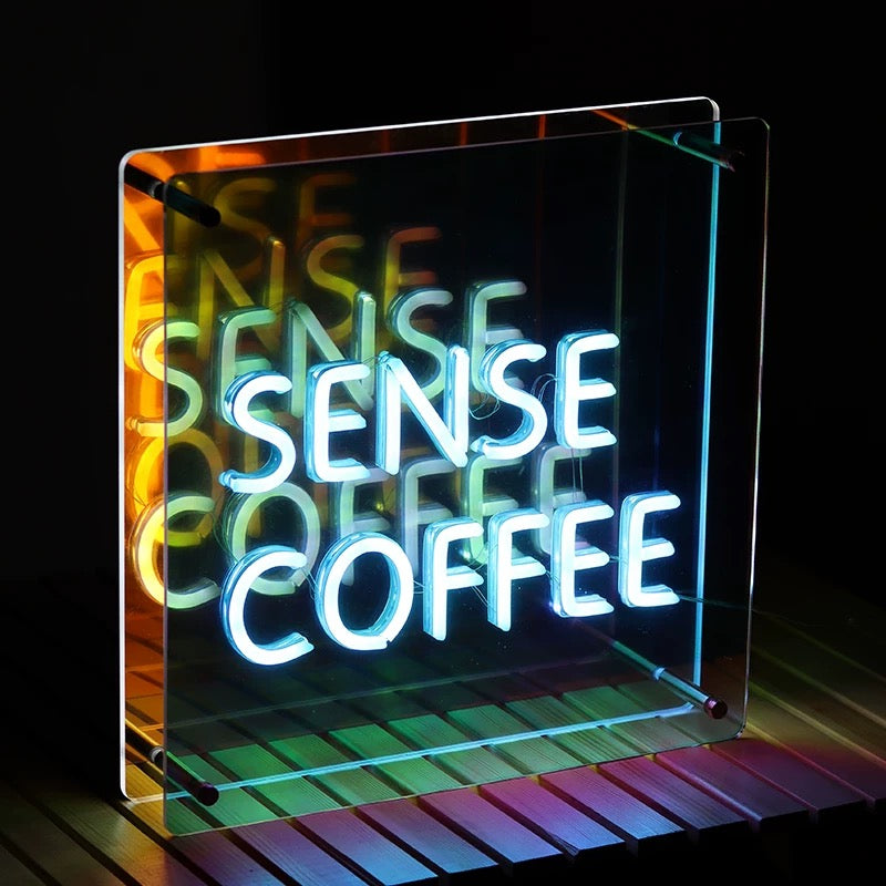 Custom Mirror Layer RGB Infinity Neon Sign Wall Mirror