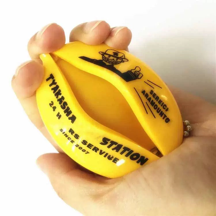 Custom Rubber Coin Purse Keyring Oval Coin Keychain Promo