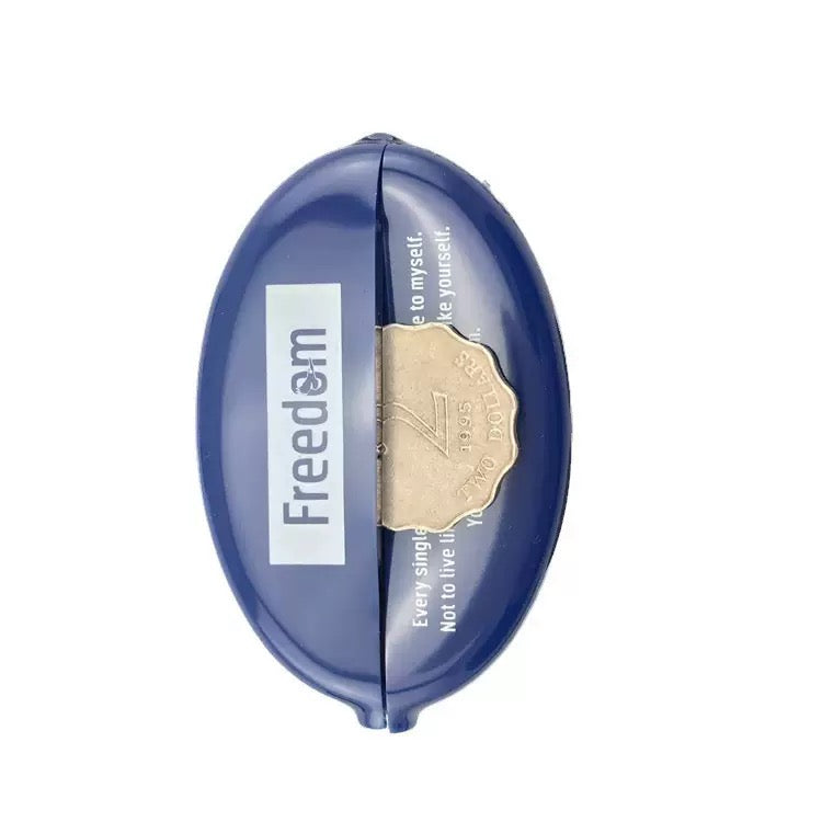 Custom Rubber Coin Purse Keyring Oval Coin Keychain Promo