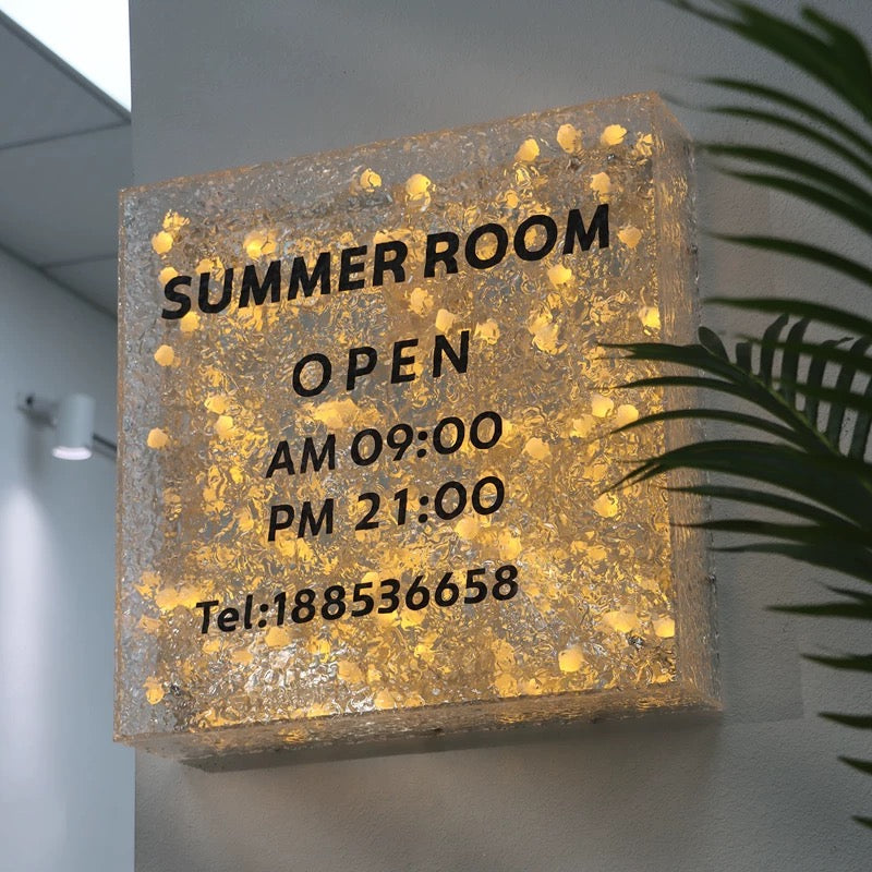 Custom LED Ripple Wave Sign Light