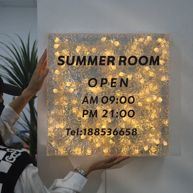 Custom LED Ripple Wave Sign Light