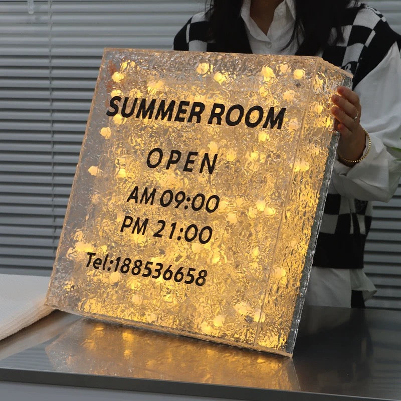 Custom LED Ripple Wave Sign Light