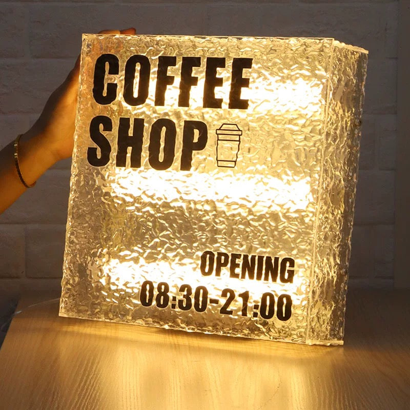 Custom LED Ripple Wave Sign Light