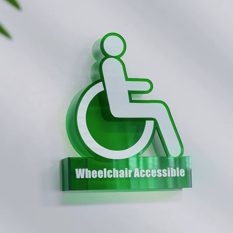 Custom Acrylic Toilet Signs & Bathroom Signs