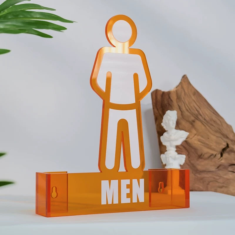 Custom Acrylic Toilet Signs & Bathroom Signs