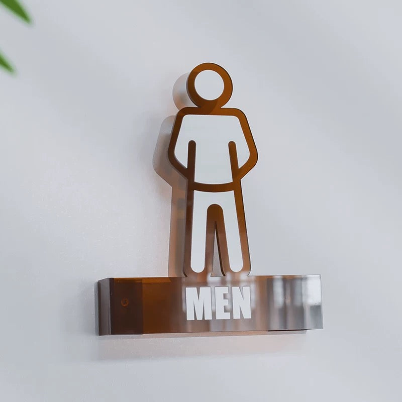 Custom Acrylic Toilet Signs & Bathroom Signs