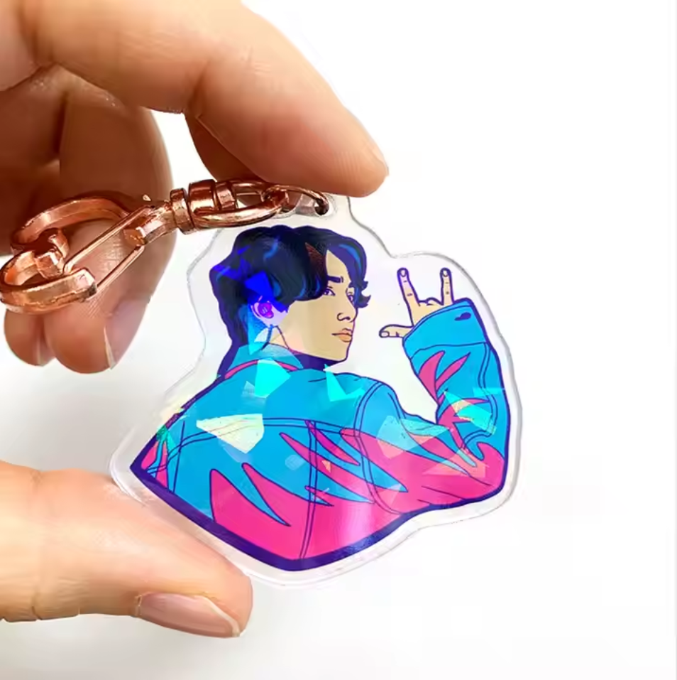 Best Selling Acrylic Transparent Various Shapes Keychain