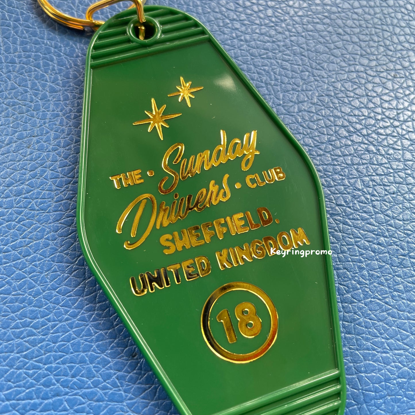 Personalised Laser Engraved Key ring | Gold Foil Keychain | Diamond Keytags Promo