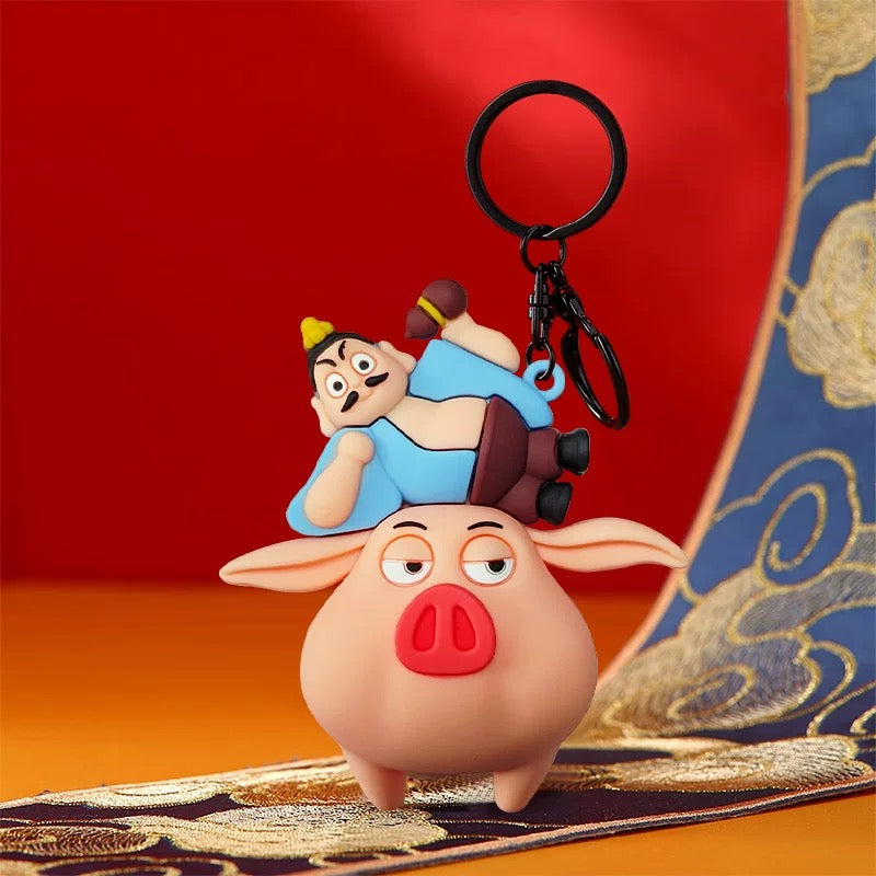 Nezha 2 Demon Child Naohai Acrylic Keychain Cute Ao Bing Nezha Movie Peripheral Small Backpack Pendant Gift Decorations