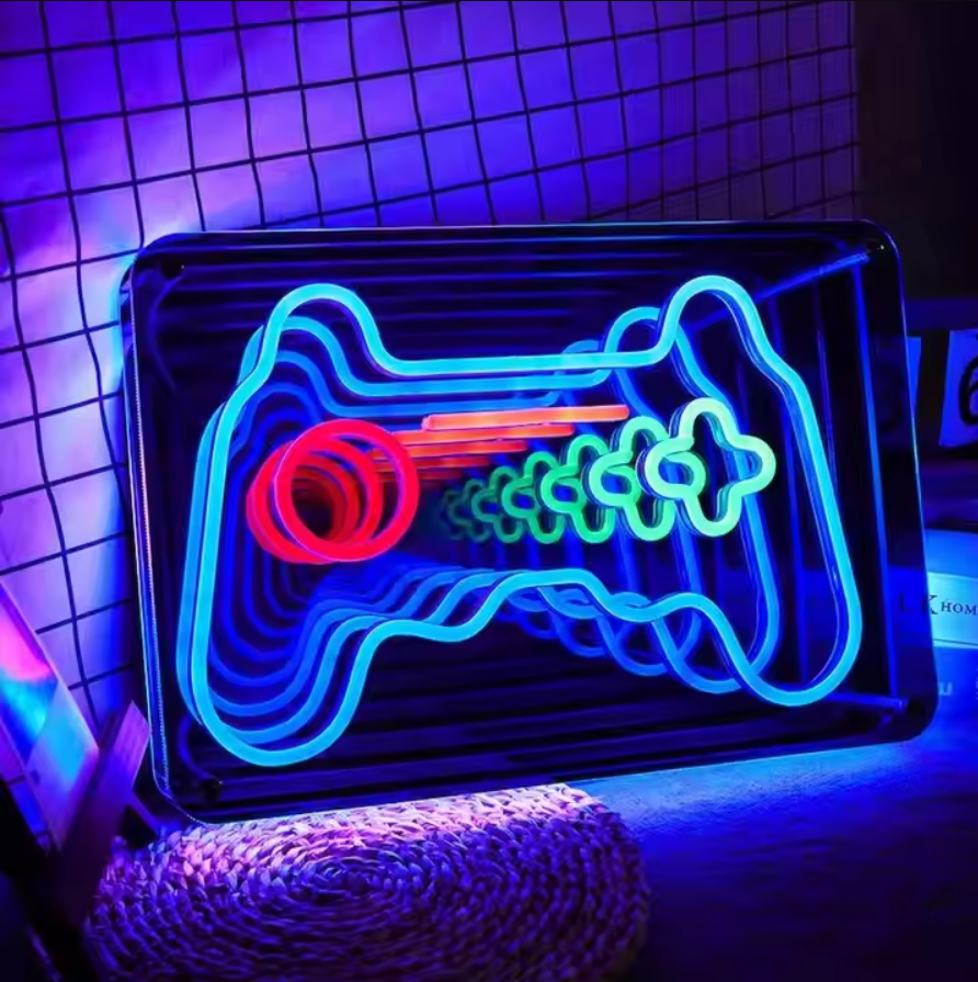 Custom Mirror Layer RGB Infinity Neon Sign Wall Mirror