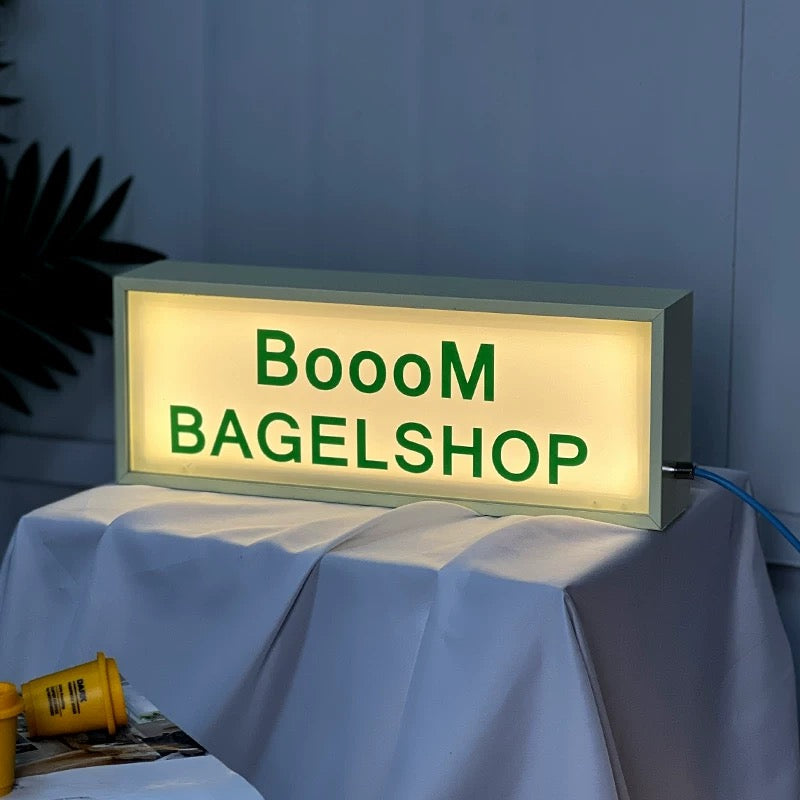 Custom Retro Table LED Light Box