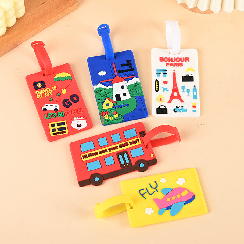 Wholesale MDF Personalized Custom Luggage Tag Blanks Sublimation Luggage Tag