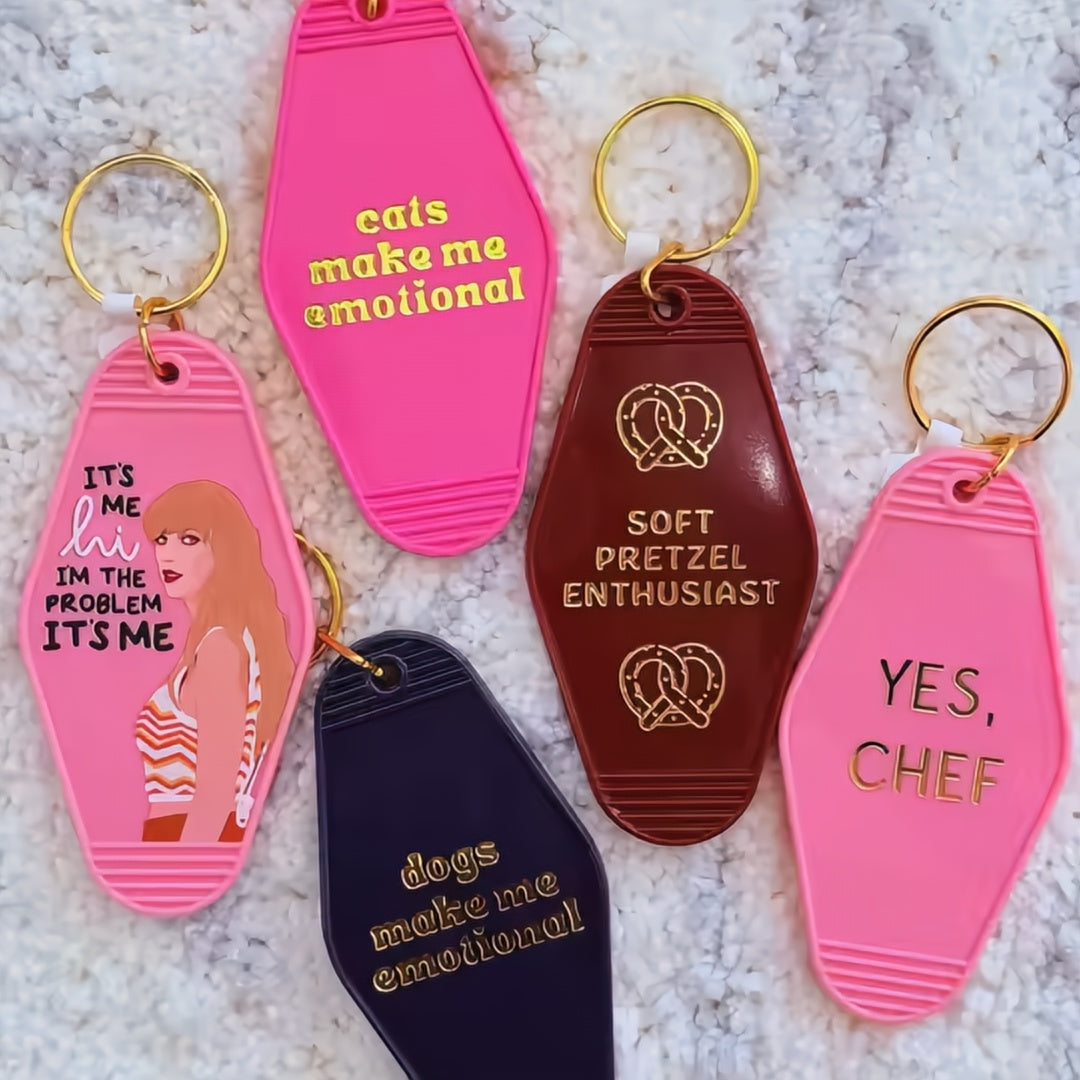 Customized Laser Engraved Keychain | Gold Foil Keyrings | Promotional Products