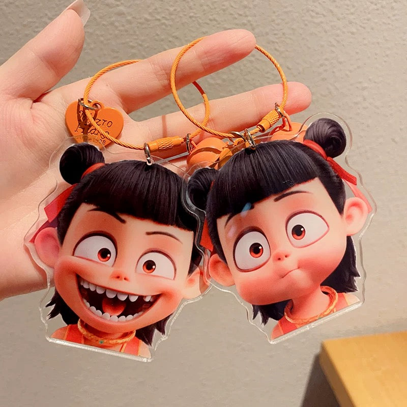 Creative Cartoon Nazha Key Chain Cute Shen Gongbao Nezha Taiyi Keychain Car Bag Pendant Accessories