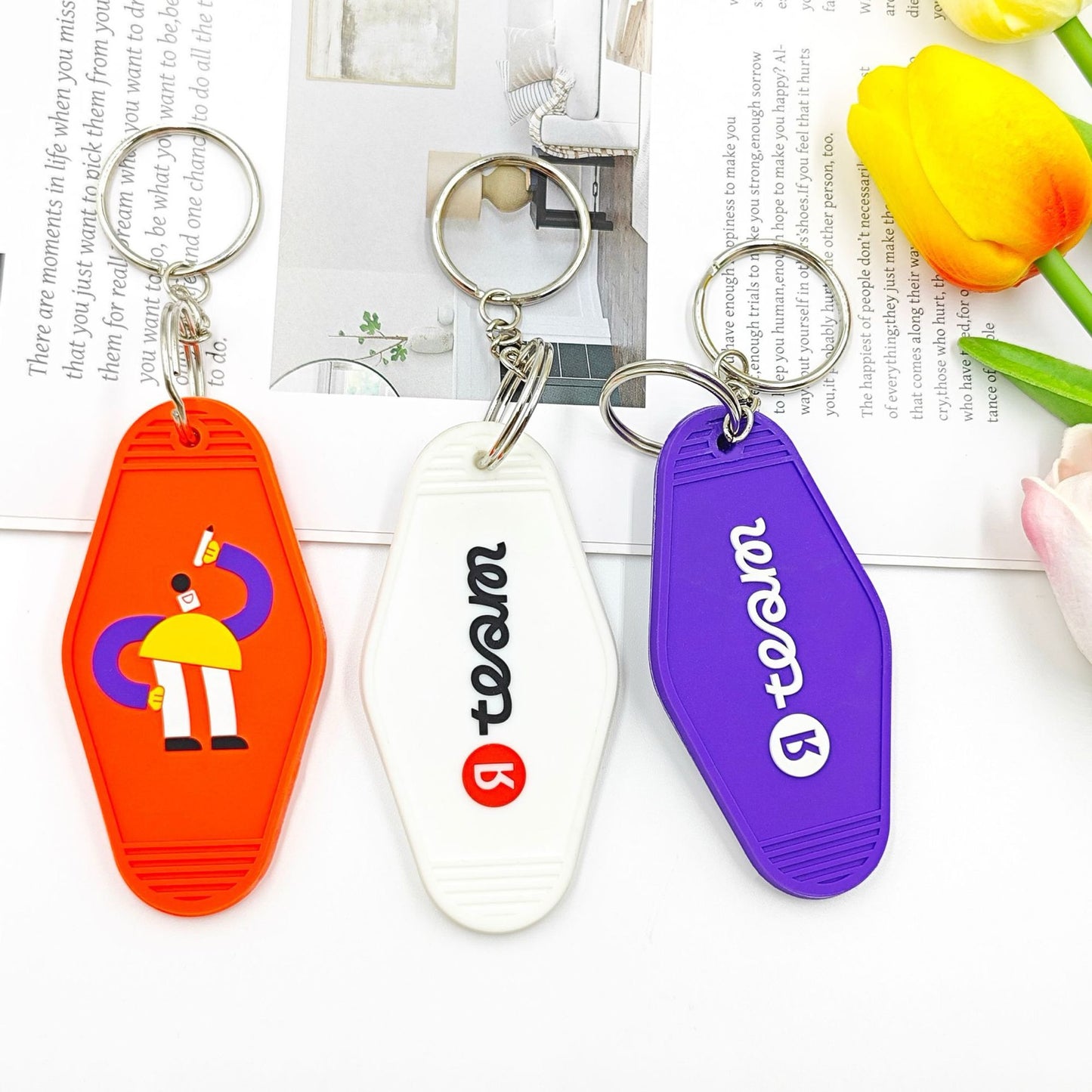 Personalised PVC Keyrings | Soft Keychain Promo