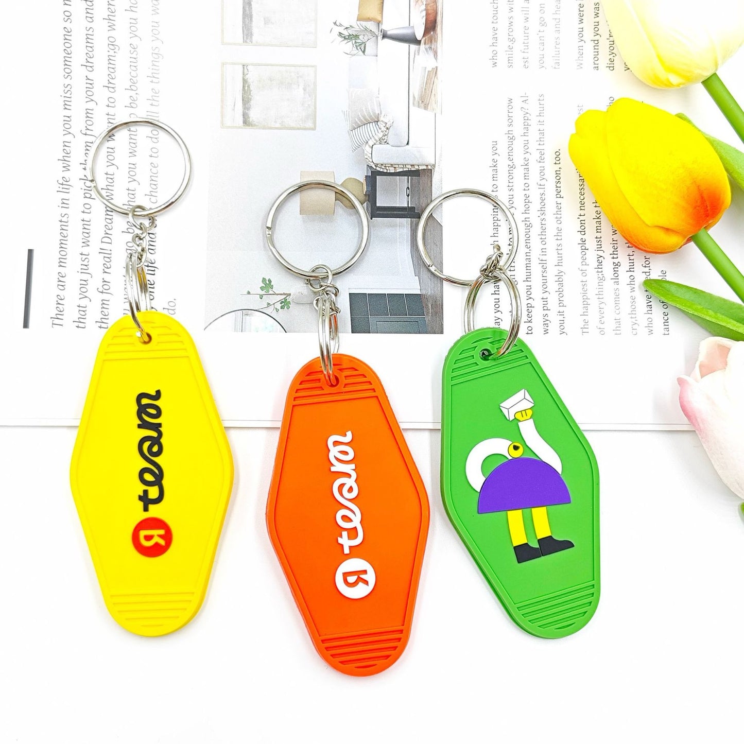 Personalised PVC Keyrings | Soft Keychain Promo