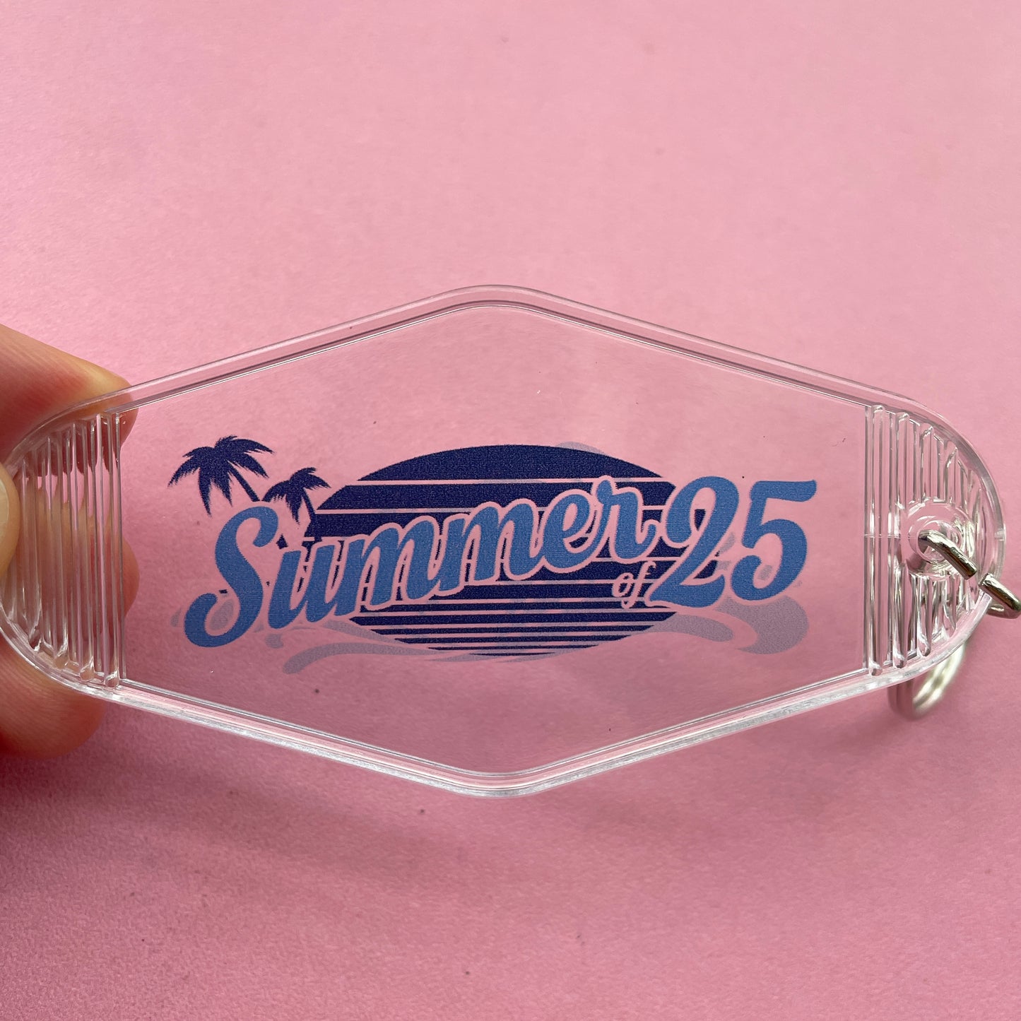 Personalised Keyrings | Transparency Keychains Diamond Shape Souvenir Promo Gifts