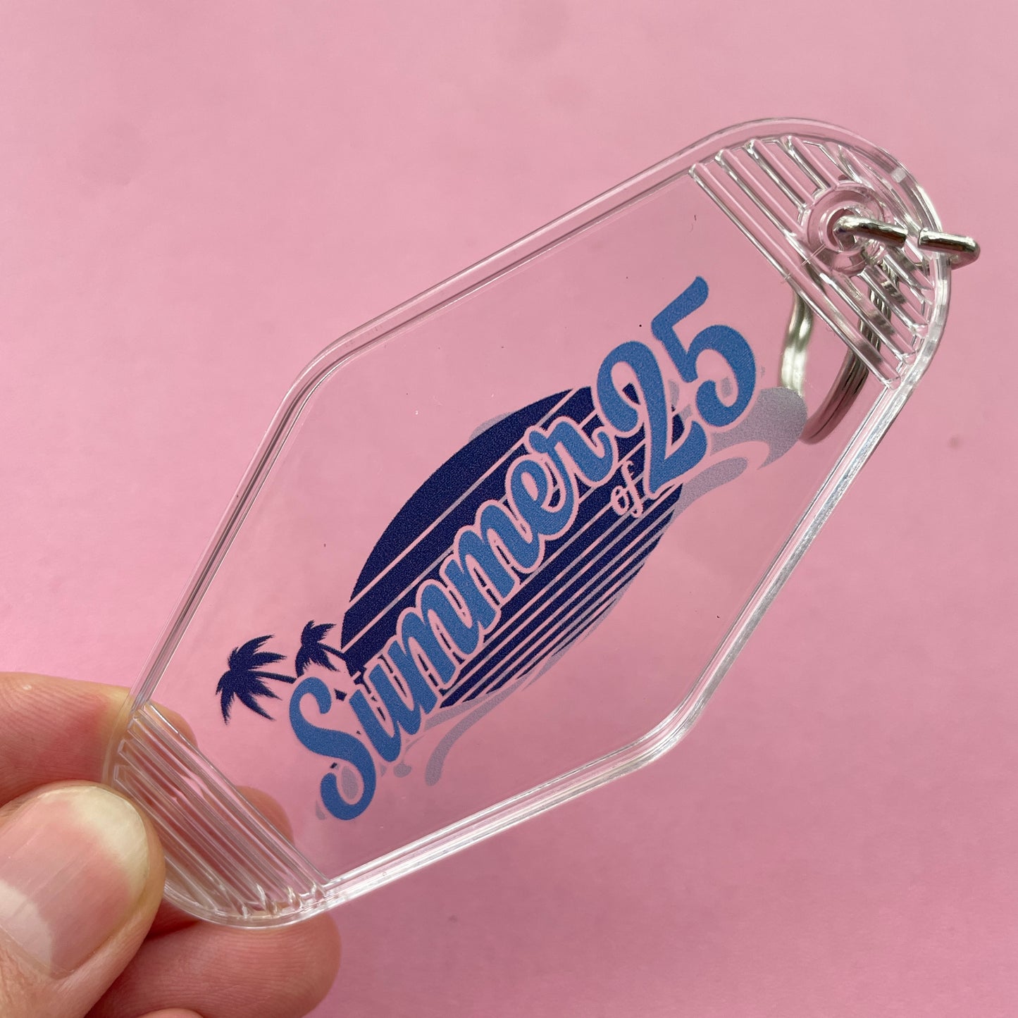 Personalised Keyrings | Transparency Keychains Diamond Shape Souvenir Promo Gifts