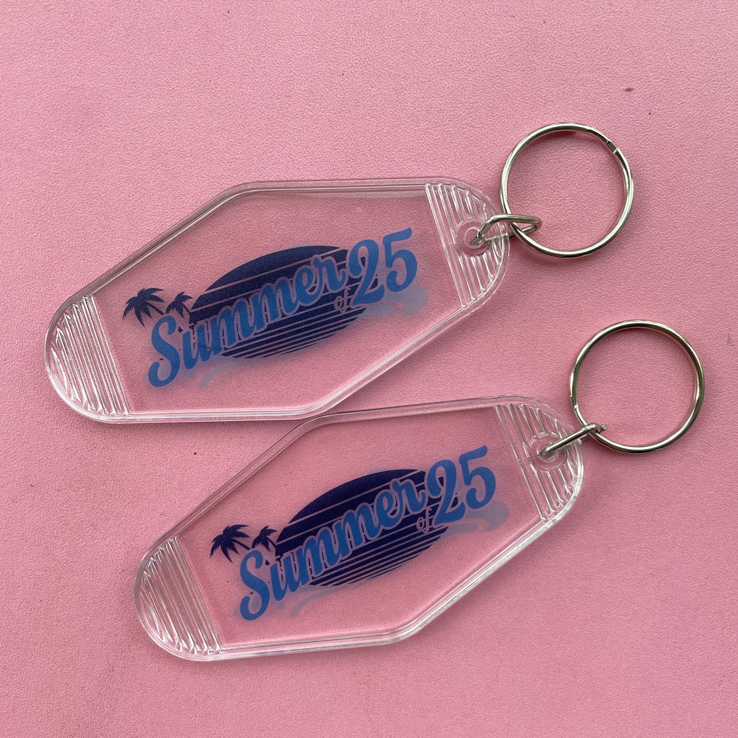 Personalised Keyrings | Transparency Keychains Diamond Shape Souvenir Promo Gifts