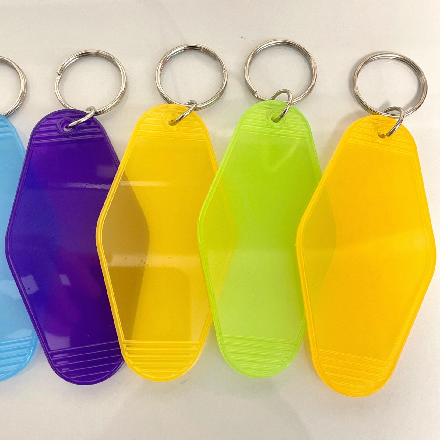 Personalised Keyrings | Transparency Keychains Diamond Shape Souvenir Promo Gifts