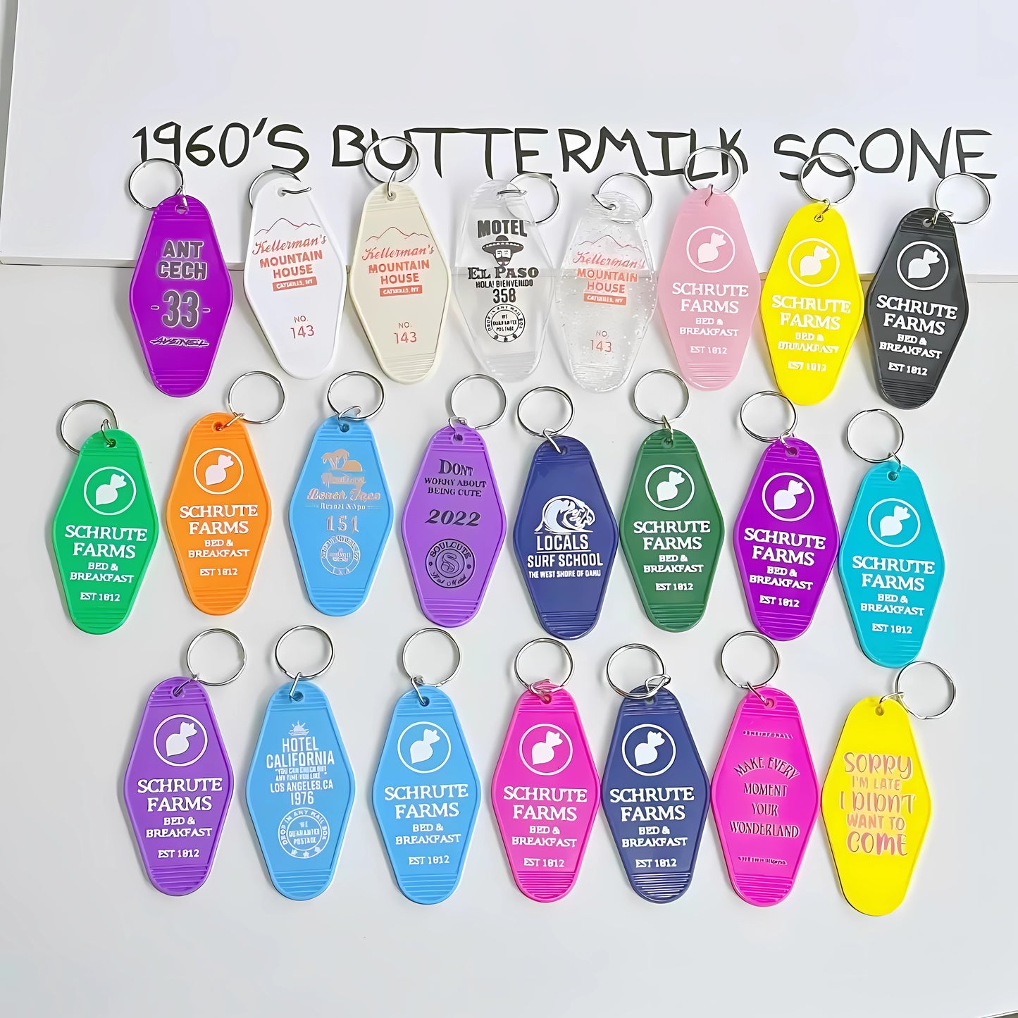 Customized Keychains | UV Printed Keyrings For Business Hotel Motel Promotional Products