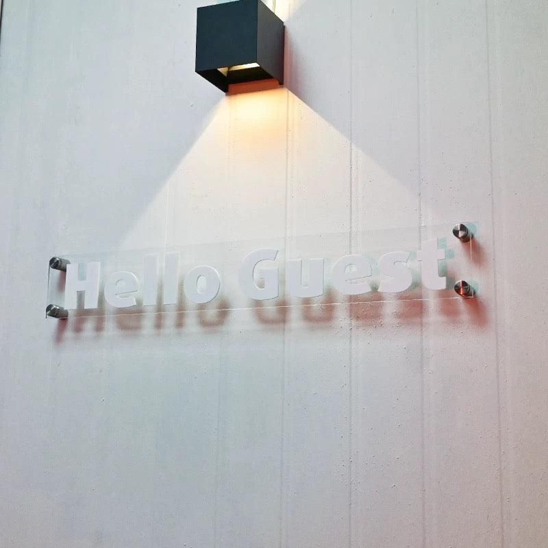 Custom Clear Acrylic Sign