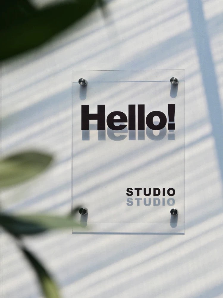 Custom Clear Acrylic Sign