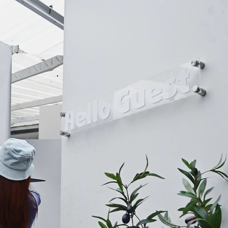 Custom Clear Acrylic Sign