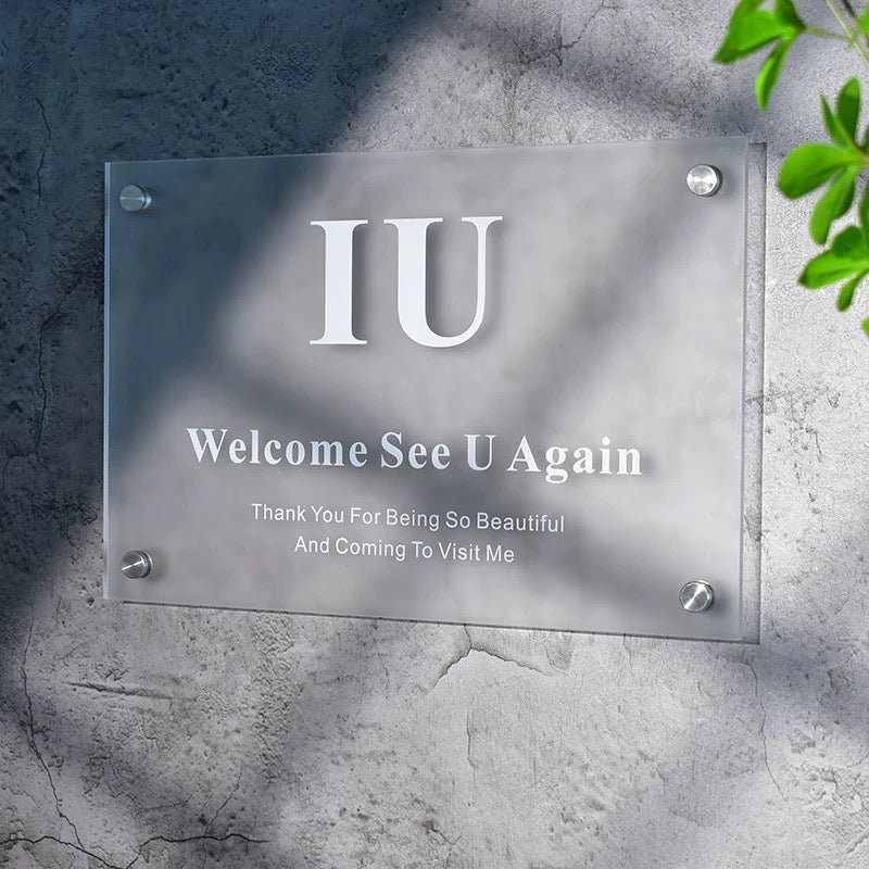 Custom Clear Acrylic Sign