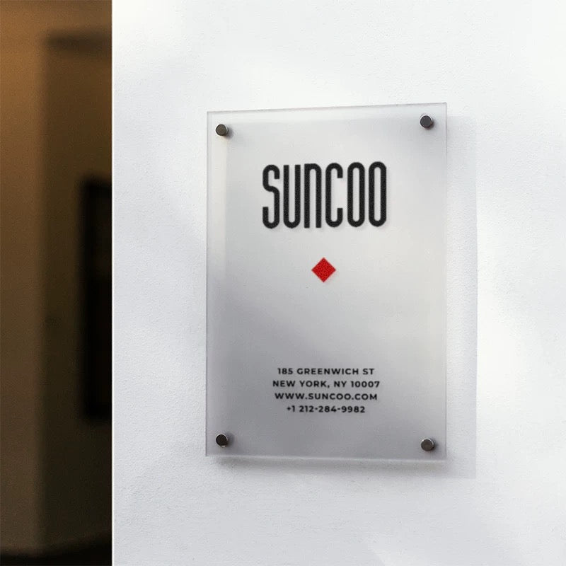 Custom Clear Acrylic Sign