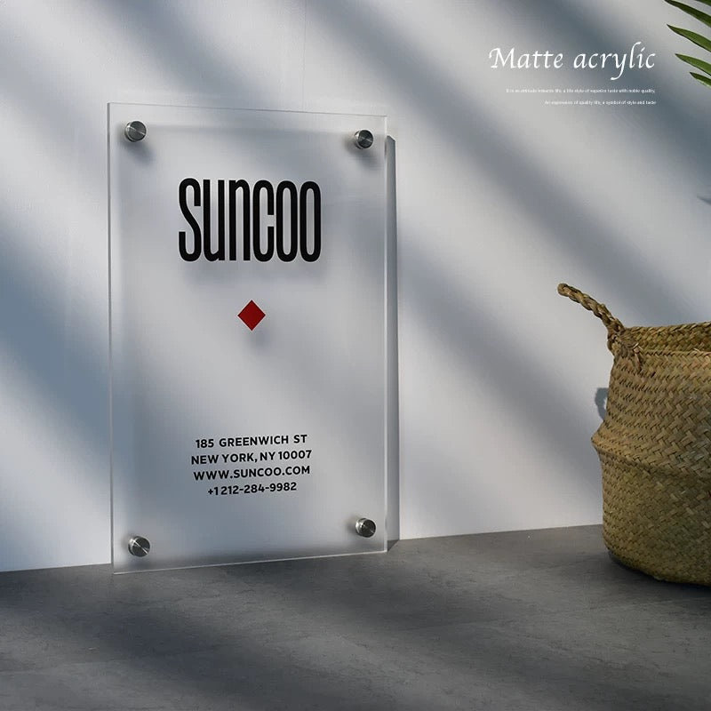 Custom Clear Acrylic Sign