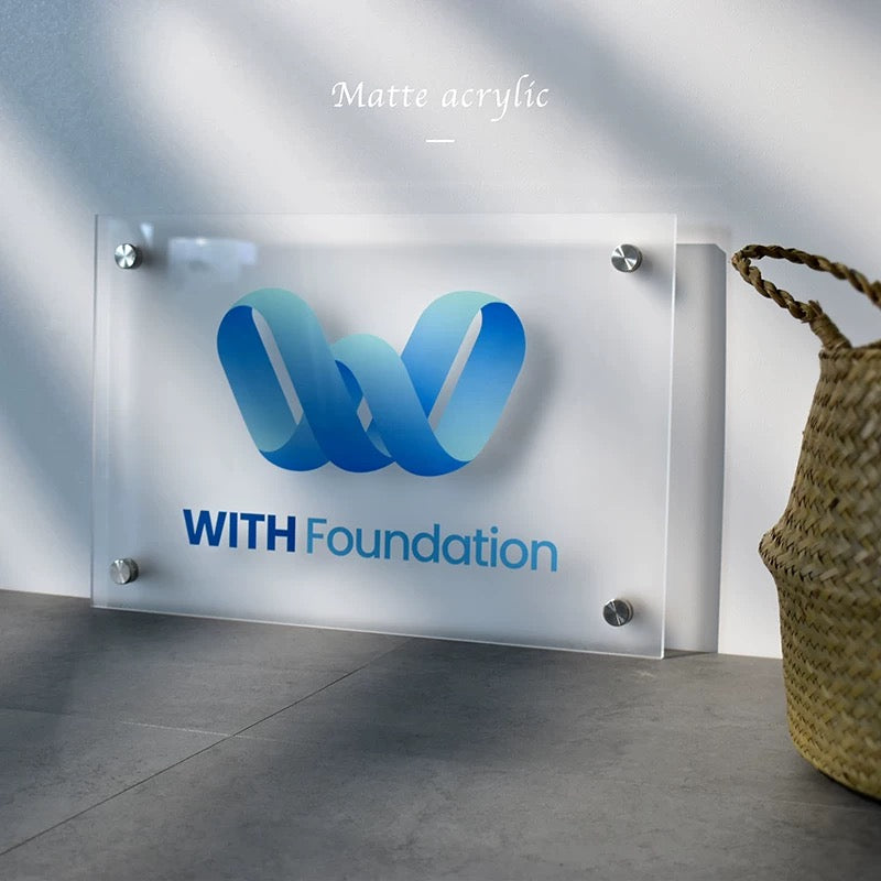 Custom Clear Acrylic Sign