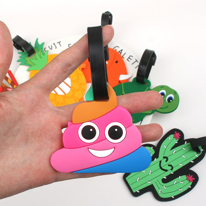 Travel Soft PVC Luggage Tags Travel Accessory PVC Suitcases ID Tags Business Card Holder for Travelling