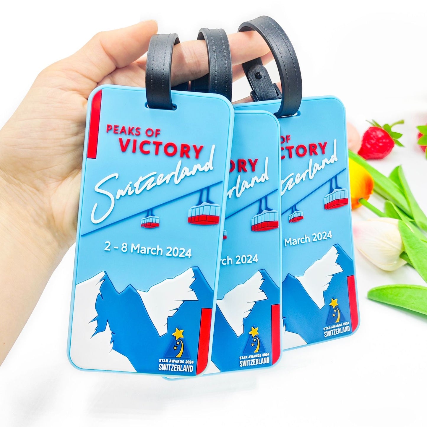 Promotional Travel Giveaway Custom logo Branded Veg Tanned Leather Luggage Tags
No reviews y