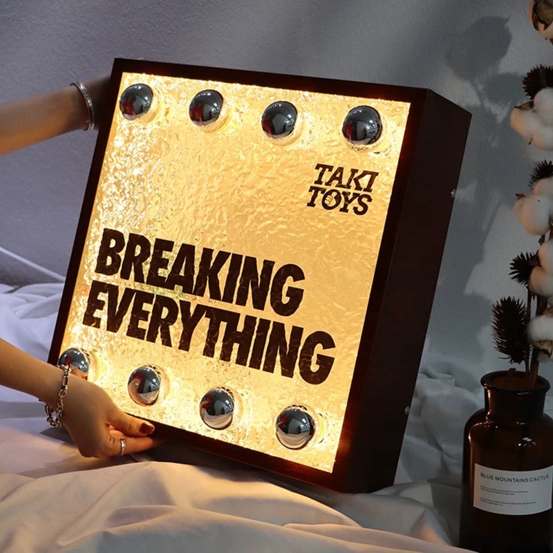Custom Vintage Bulb Lamp Light Box