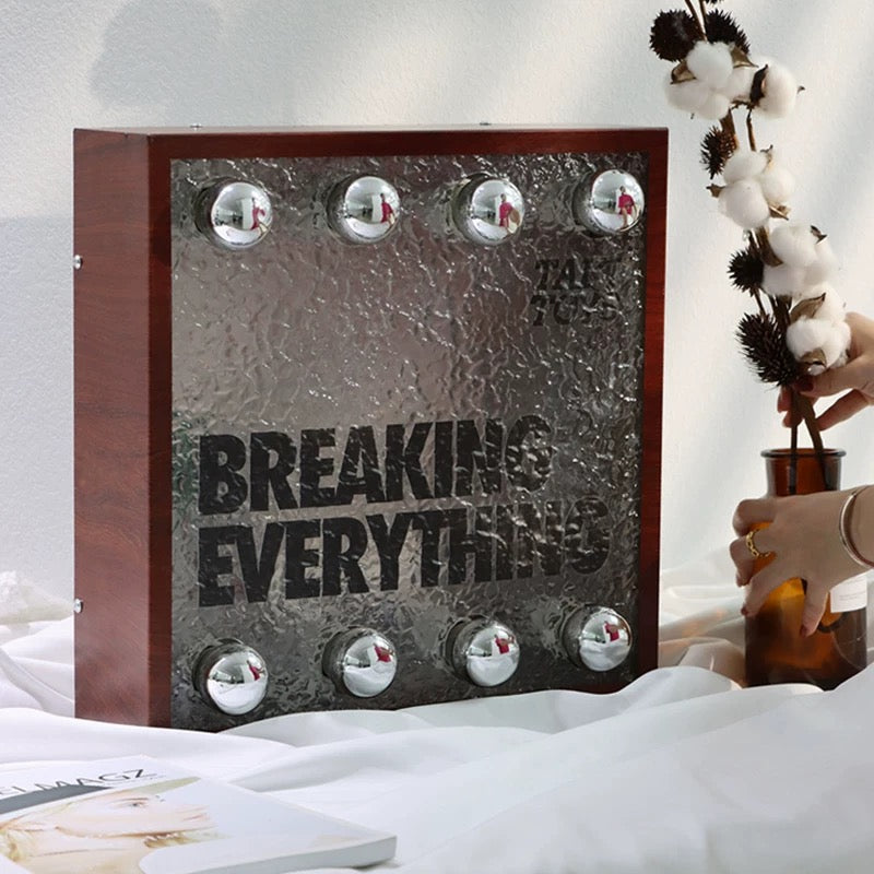 Custom Vintage Bulb Lamp Light Box