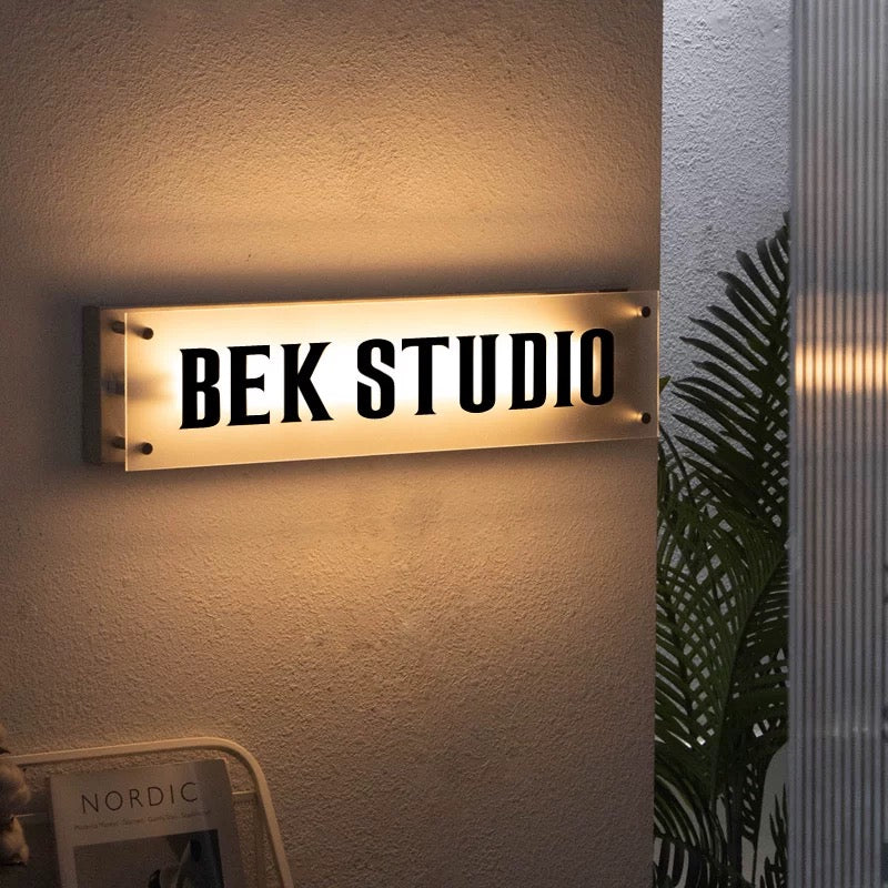 Custom Retro Vintage Sign Light Box