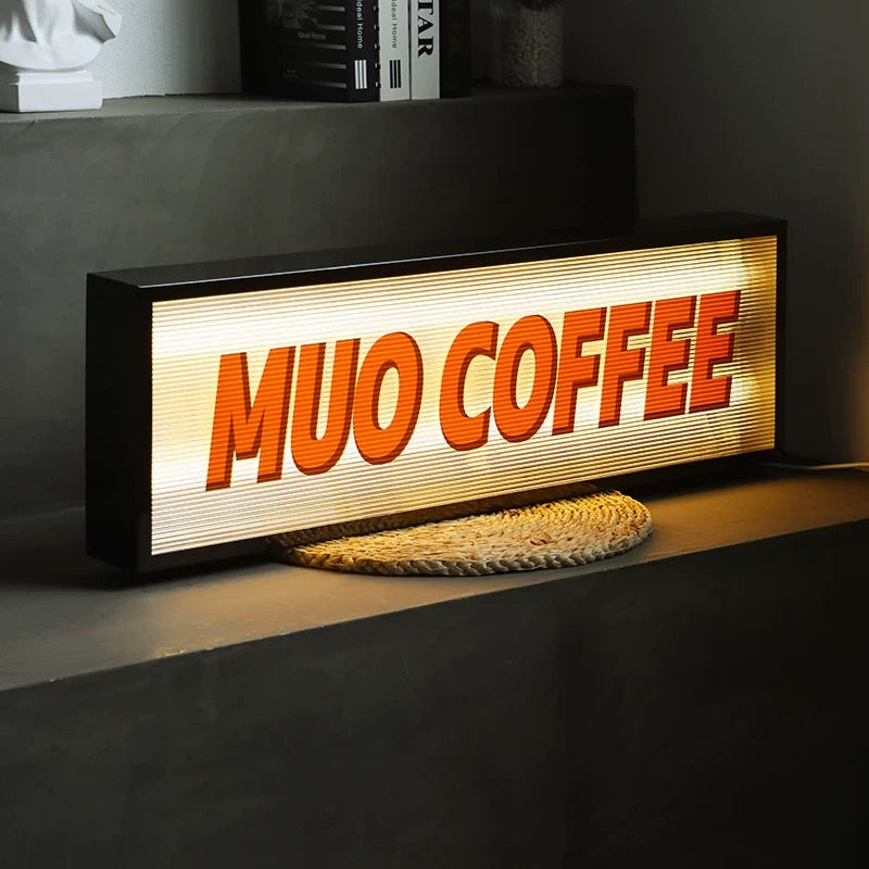 Custom Retro Vintage Sign Light Box