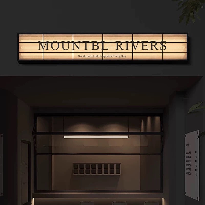 Custom Retro Vintage Sign Light Box