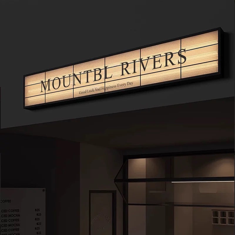 Custom Retro Vintage Sign Light Box