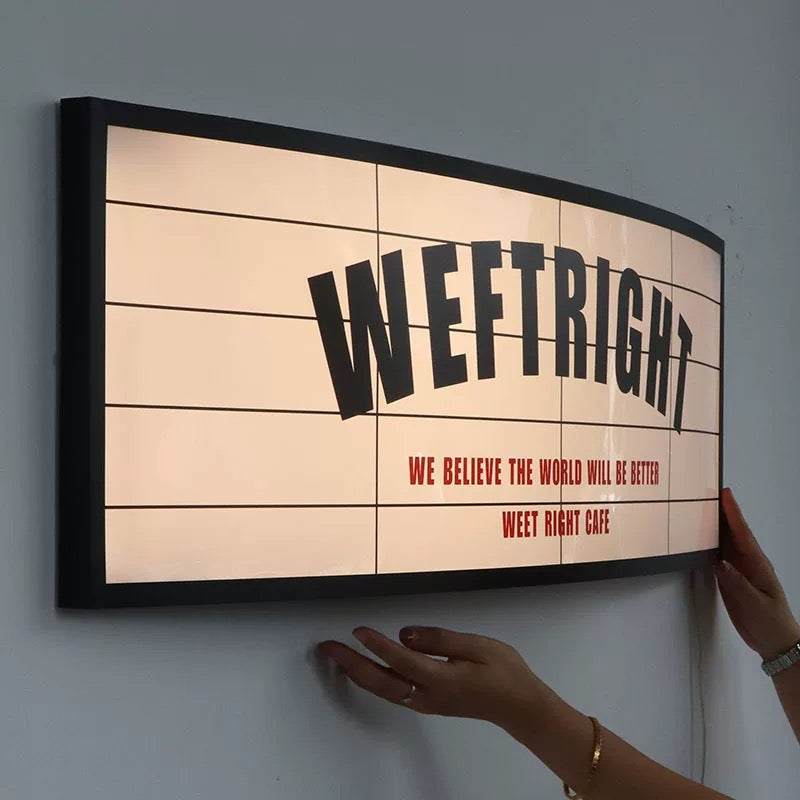 Custom Retro Vintage Sign Light Box