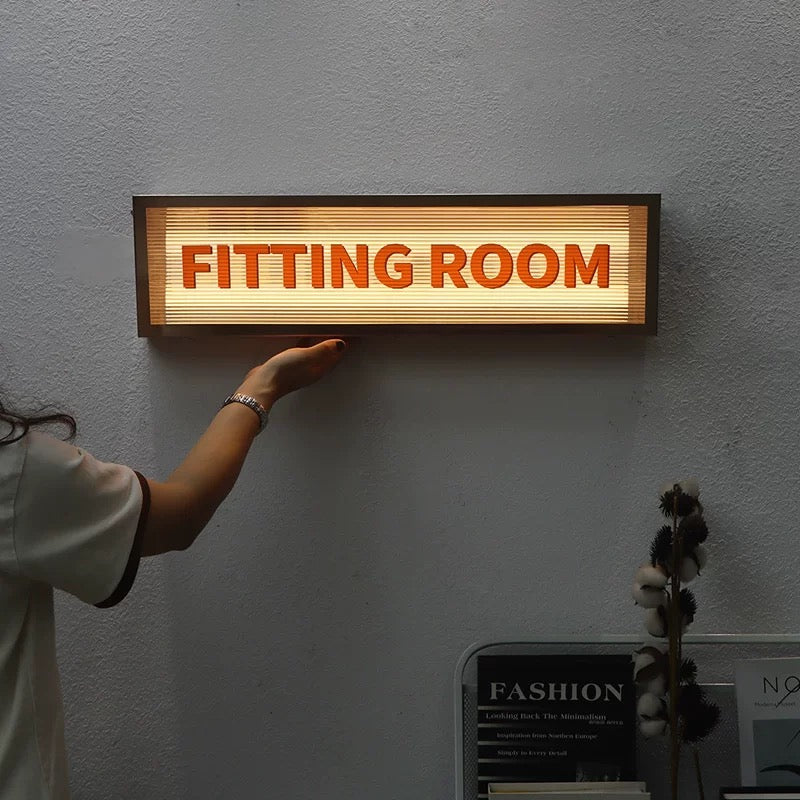 Custom Retro Vintage Sign Light Box