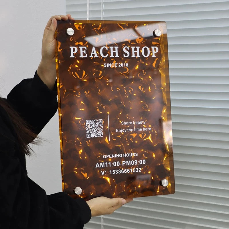 Custom Wave Color Acrylic Sign